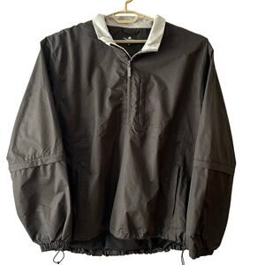 The Weather Company Men's Pullover Windbreaker Jacket Zip Off Sleeves Sz XL